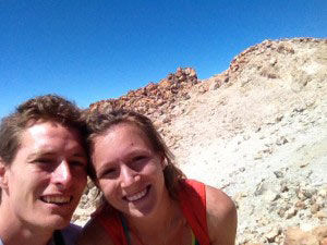 On top of the Volcano Teide in Tenerife