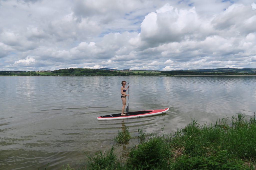 My rest days' activity after EOC at Wallersee (at least until the weather was nice...)